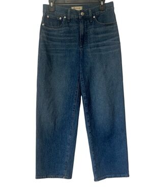 Madewell Perfect Vintage Wide Leg Jeans 27P High Rise Medium Wash